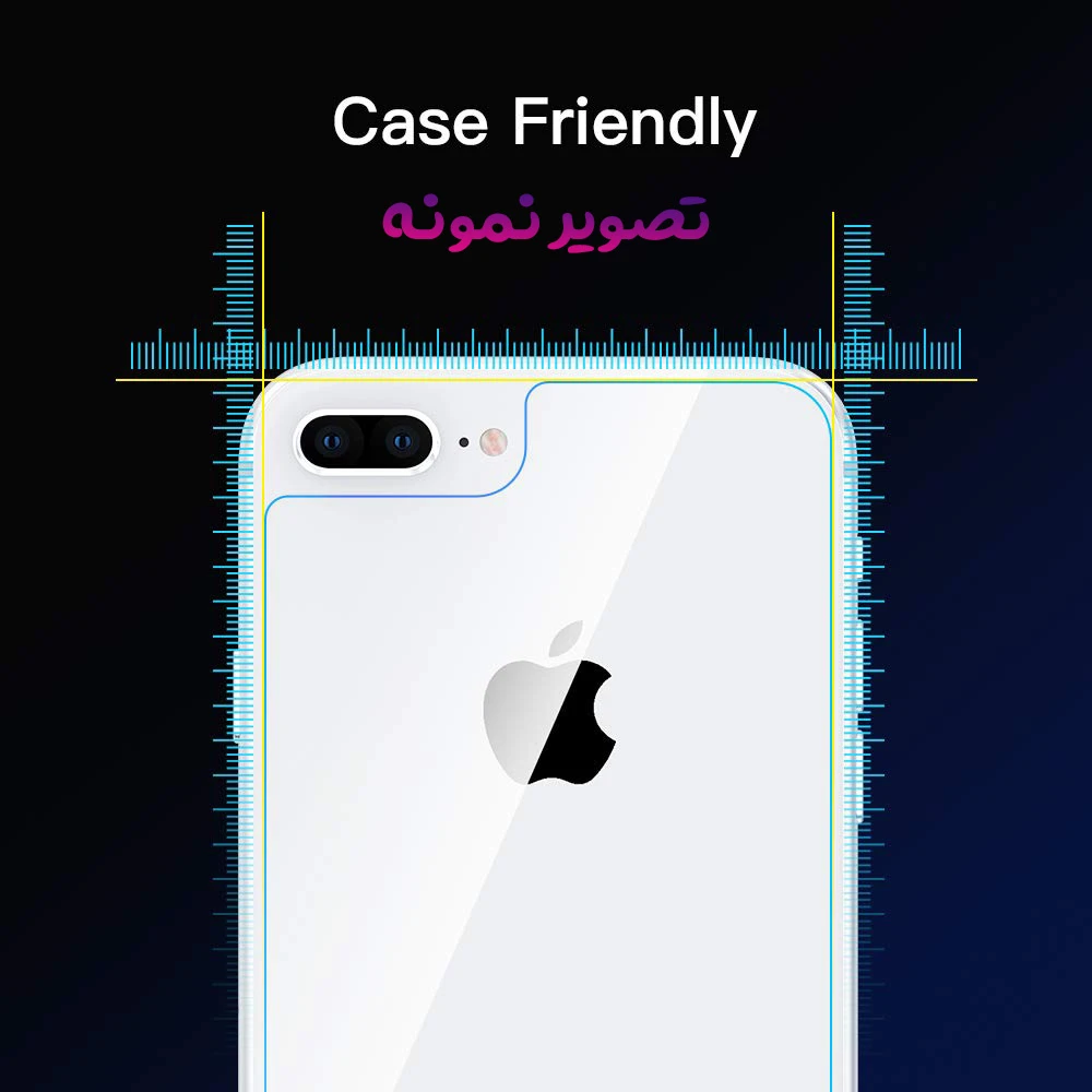 خرید گلس شفاف پشت گوشی iPhone 8