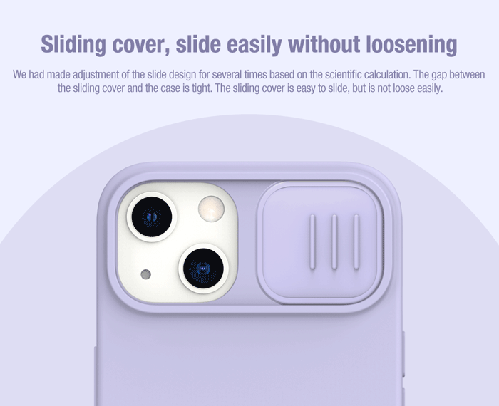 قاب سیلیکونی مگنتی iPhone 14 Plus مارک نیلکین مدل CamShield Silky Magnetic Silicone