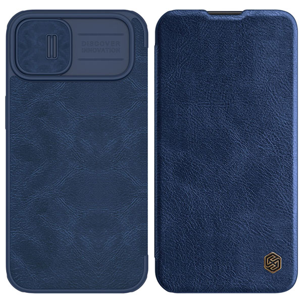 کیف چرمی محافظ دوربین دار iPhone 14 Plusمارک نیلکین مدل Qin Pro Leather Case