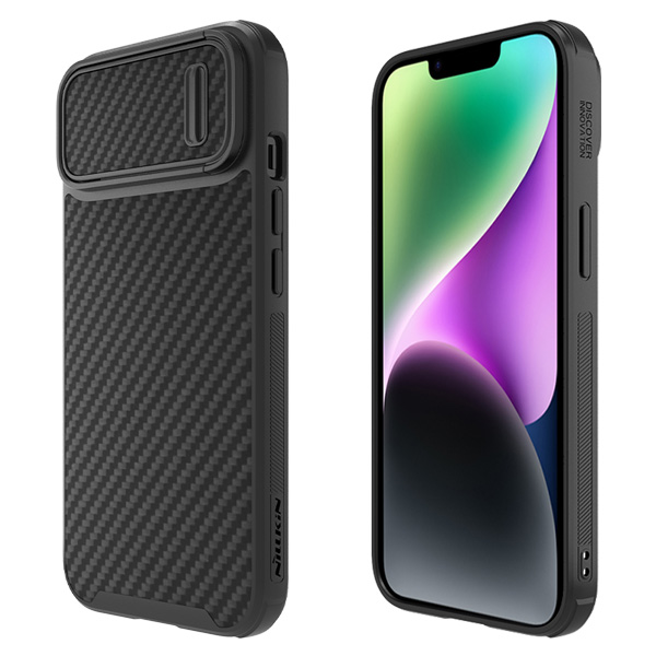 گارد فیبری محافظ دوربین دار نیلکین iPhone 14 Plus مدل Synthetic Fiber S