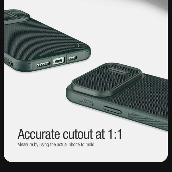 گارد محافظ با کشویی دوربین نیلکین iPhone 14 مدل Textured Case S