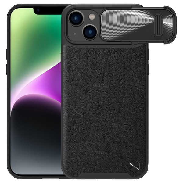 گارد چرمی کمشیلد نیلکین iPhone 14 Plus مدل CamShield Leather Case S