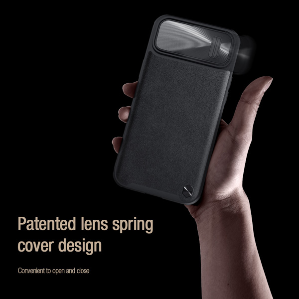 گارد چرمی کمشیلد نیلکین iPhone 14 Plus مدل CamShield Leather Case S