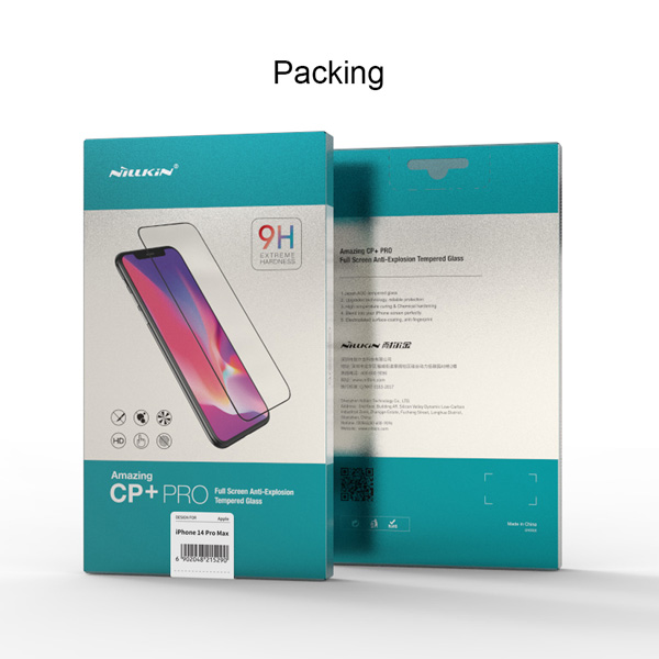 گلس شیشه ای نیلکین iPhone 14 Pro Max مدل CP+PRO Tempered Glass