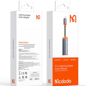 مبدل لایتنینگ به جک هدفون با پشتیبانی از شارژ - MCDODO CA-0950