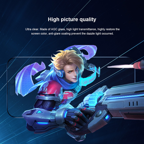 گلس شیشه ای مات تمام صفحه iPhone 14 Pro Max مارک نیلکین مدل FogMirror Full Coverage Matte