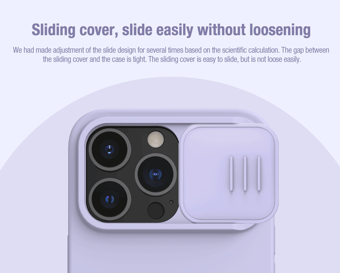 قاب سیلیکونی با محافظ دوربین iPhone 14 Pro مارک نیلکین مدل CamShield Silky Silicone قاب سیلیکونی با محافظ دوربین iPhone 14 Pro مارک نیلکین مدل CamShield Silky Silicone