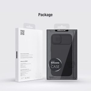 قاب سیلیکونی با محافظ دوربین iPhone 14 مارک نیلکین مدل CamShield Silky Silicone