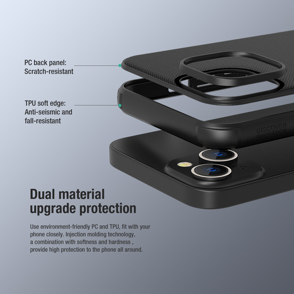 قاب ضد ضربه مگنتی نیلکین iPhone 14 Plus مدل Super Frosted Shield Pro Magnetic