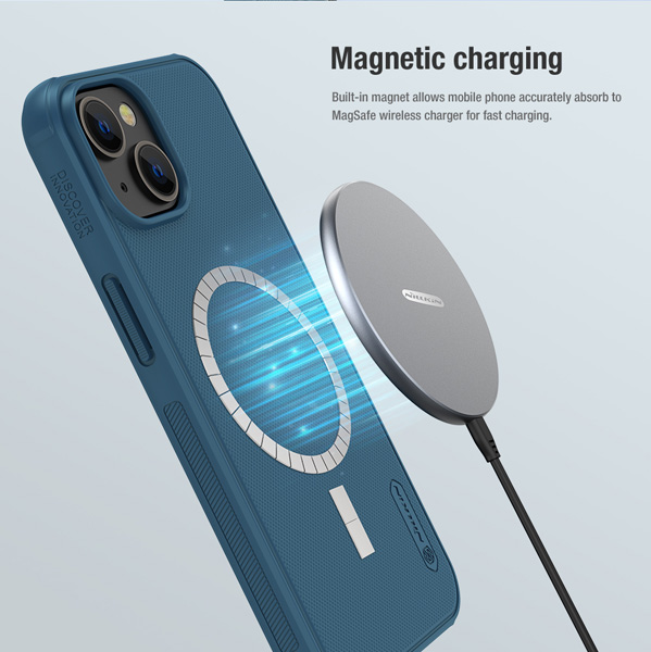 قاب ضد ضربه مگنتی نیلکین iPhone 14 مدل Super Frosted Shield Pro Magnetic