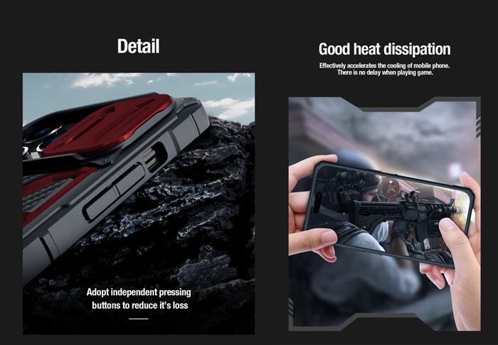 قاب ضد ضربه پایه دار iPhone 14 Pro Max مارک نیلکین مدل Adventurer Pro