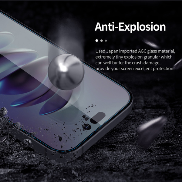 محافظ صفحه نمایش نیلکین iPhone 14 Pro Max مدل H+Pro Anti-Explosion