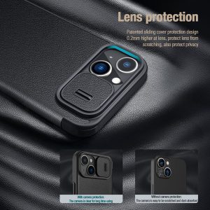 کیف نیلکین (چرم + پارچه) iPhone 14 Plus مدل Qin Pro Leather