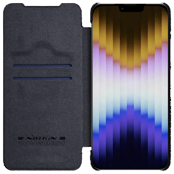 کیف چرمی محافظ دوربین دار iPhone 14 Plusمارک نیلکین مدل Qin Pro Leather Case