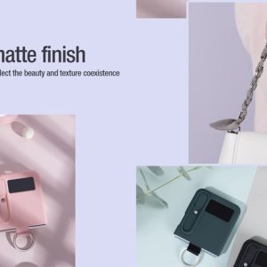 گارد سیلیکونی رینگ دار Samsung Galaxy Z Flip 4 مارک نیلکین مدل CamShield Silky Silicone