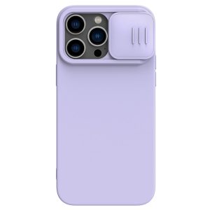 قاب سیلیکونی با محافظ دوربین iPhone 14 Pro مارک نیلکین مدل CamShield Silky Silicone