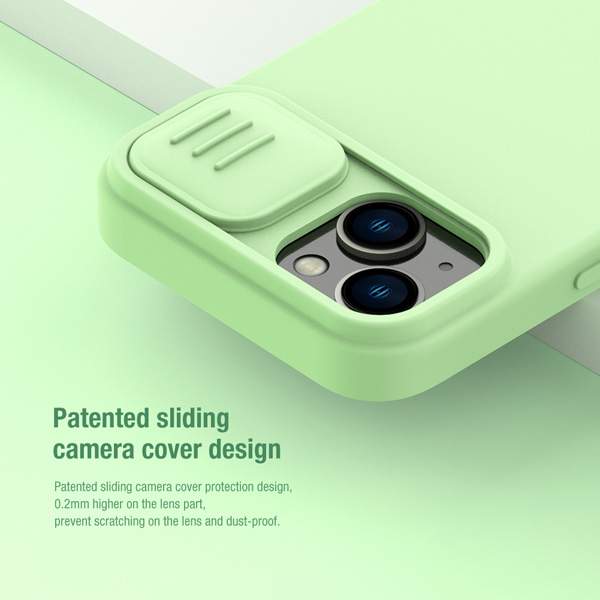 قاب سیلیکونی مگنتی iPhone 14 مارک نیلکین مدل CamShield Silky Magnetic Silicone
