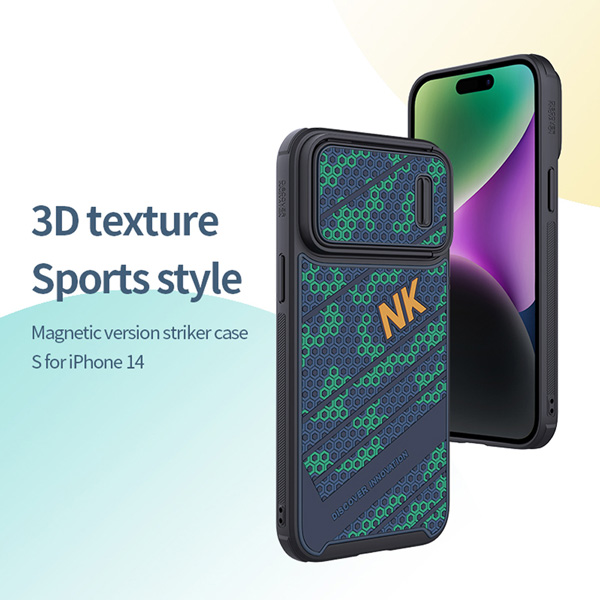 قاب مگنتی طرح اسپرت نیلکین iPhone 14 Pro Max مدل Striker Case S Magnetic