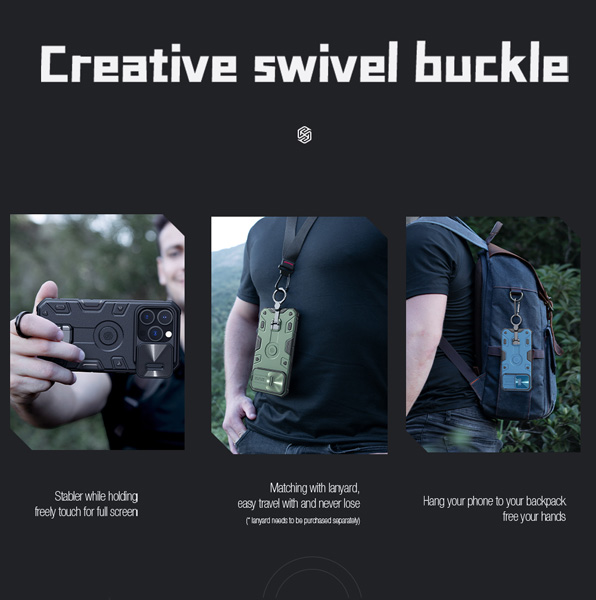 گارد ضد ضربه رینگ استند دار مگنتی iPhone 14 Pro Max مارک نیلکین مدل CamShield Armor Pro Magnetic