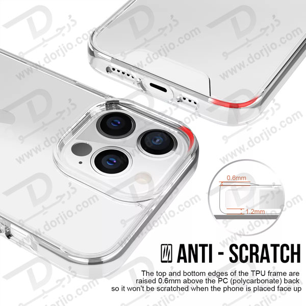 پلکسی کاور شفاف iPhone 14 Pro مارک Space