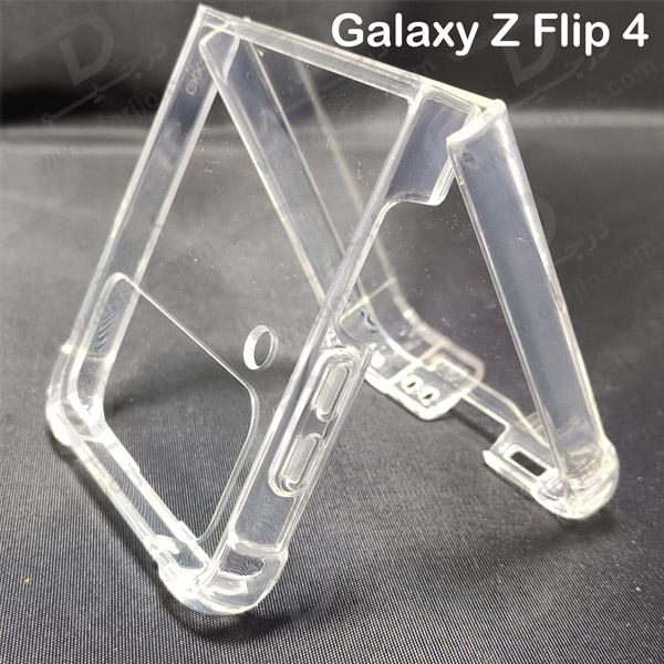 کریستال کاور شفاف فریم رنگی ژله ای ضد ضربه Samsung Galaxy Z Flip 4
