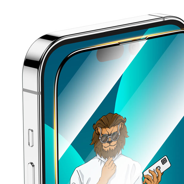 گلس تمام صفحه iPhone 14 Pro مارک Green Lion مدل 9H Steve Glass Strong Full Screen