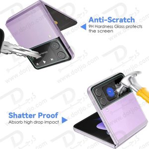 گلس لنز و محافظ صفحه نمایش پشت Samsung Galaxy Z Flip 4