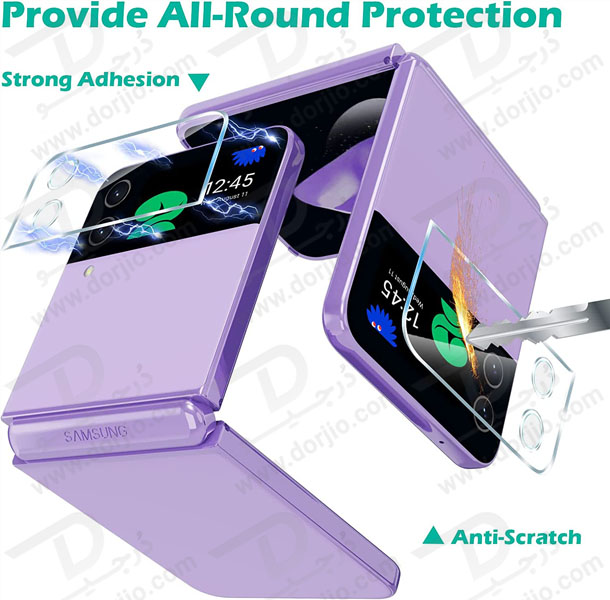 گلس لنز و محافظ صفحه نمایش پشت Samsung Galaxy Z Flip 4