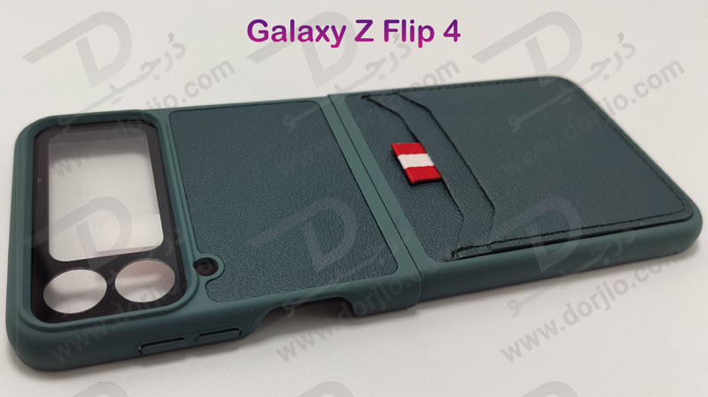 قاب چرمی محافظ دوربین دار Samsung Galaxy Z Flip 4 مارک GKK