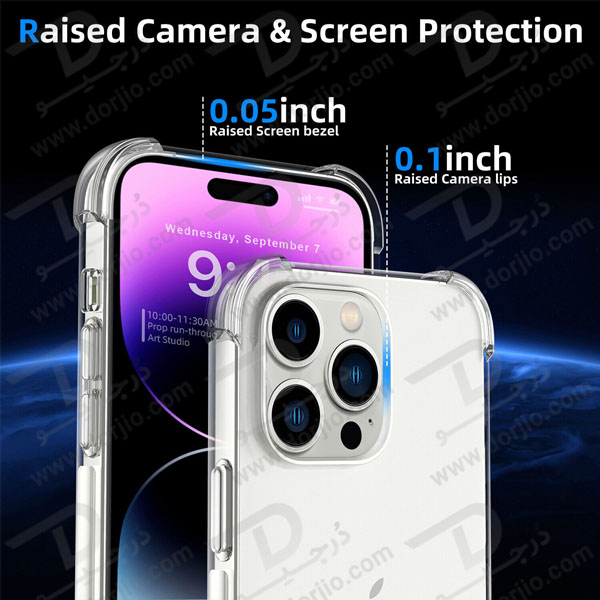 قاب ژله ای شفاف ضد ضربه گوشی iPhone 14 Pro
