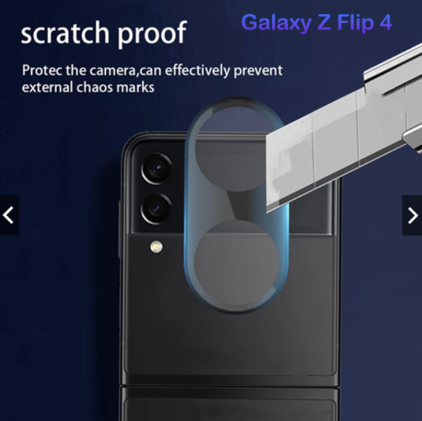 محافظ لنز شیشه ای Samsung Galaxy Z Flip 4 مدل 3D 9H
