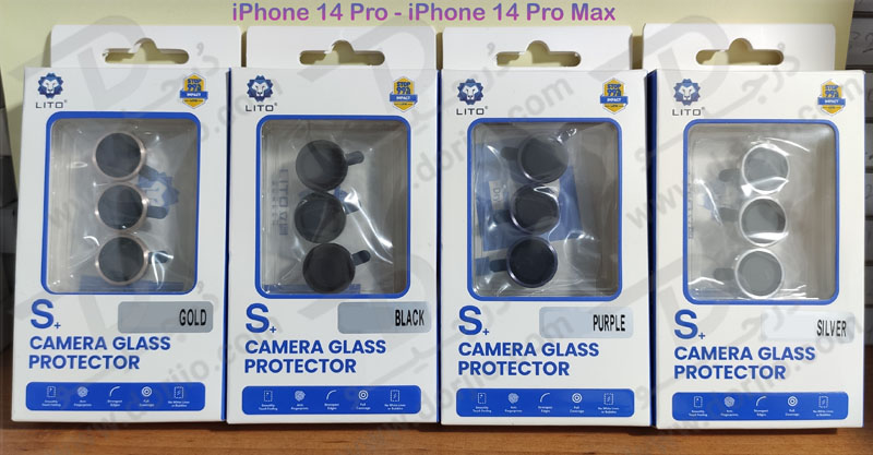 محافظ لنز فلزی رینگی iPhone 14 Pro مارک LITO محافظ لنز فلزی رینگی iPhone 14 Pro مارک LITO