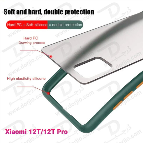 پلکسی کاور مات با محافظ دوربین Xiaomi 12T-12T Pro