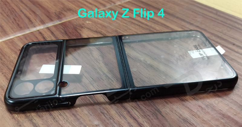 کریستال کاور شفاف فریم سرمه ای تیره Samsung Galaxy Z Flip 4 مارک GKK
