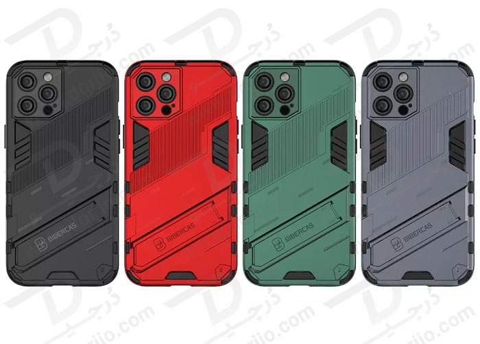 گارد ضد ضربه استند دار iPhone 14 Pro Max مارک BIBERCAS