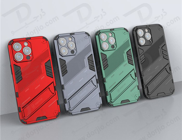 گارد ضد ضربه استند دار iPhone 14 Pro Max مارک BIBERCAS