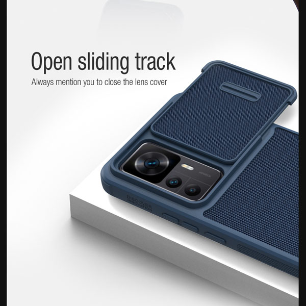 گارد محافظ با کشویی دوربین نیلکین Xiaomi 12T مدل Textured Case S