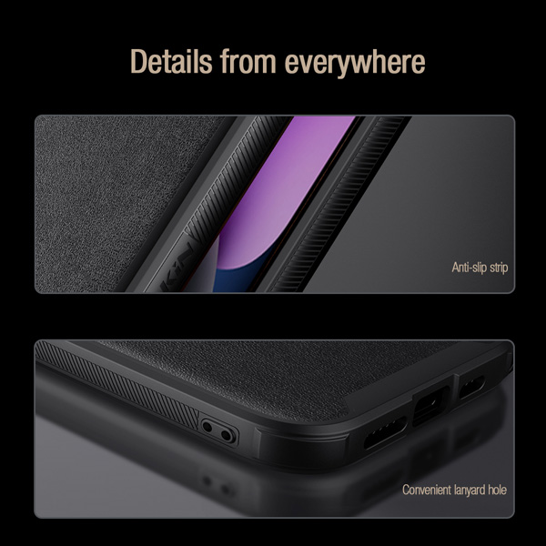 گارد مگنتی چرمی نیلکین iPhone 14 Plus مدل CamShield Leather Case S Magnetic
