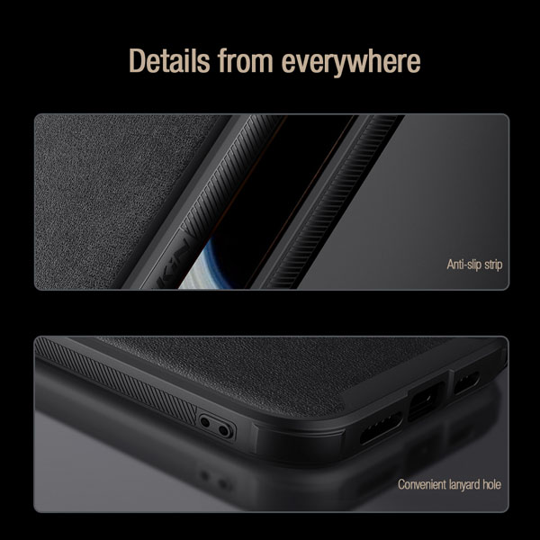 گارد چرمی کمشیلد نیلکین Xiaomi 12T مدل CamShield Leather Case S
