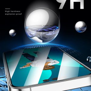 گلس تمام صفحه iPhone 14 مارک Green Lion مدل 9H Steve Glass Strong Full Screen