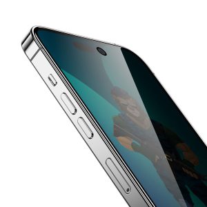 گلس حریم شخصی iPhone 14 Pro مارک Green Lion مدل 3D PET Privacy Glass