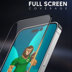 گلس شفاف iPhone 14 Pro Max مارک Green Lion مدل 3D PET HD Glass