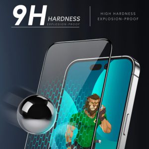 گلس شفاف iPhone 14 Pro مارک Green Lion مدل 3D PET HD Glass