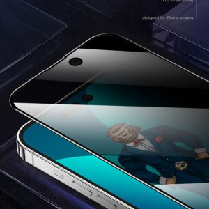 گلس شفاف ضد خش iPhone 14 Pro Max مارک Green Lion مدل 3D Scratch Free Round Edge Glass