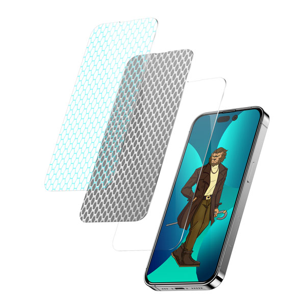 گلس شیشه ای iPhone 14 Plus مارک Green Lion مدل 3D Curved Tempered Glass