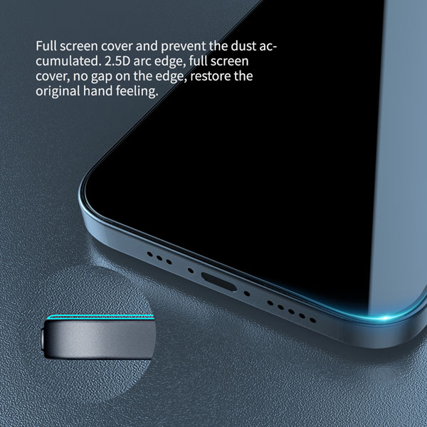 گلس شیشه ای حریم شخصی نیلکین iPhone 14 Plus مدل Guardian Full Coverage Privacy