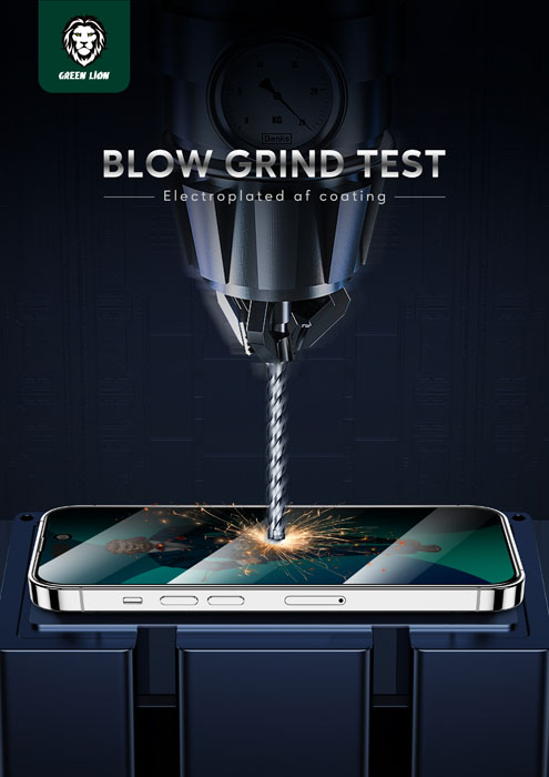 گلس ضد خش حریم شخصی iPhone 14 Pro Max مارک Green Lion مدل 3D Privacy Scratch Free Round Edge Glass