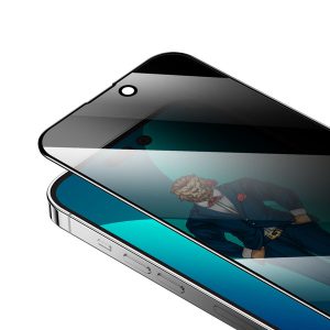 گلس ضد خش حریم شخصی iPhone 14 مارک Green Lion مدل 3D Privacy Scratch Free Round Edge Glass