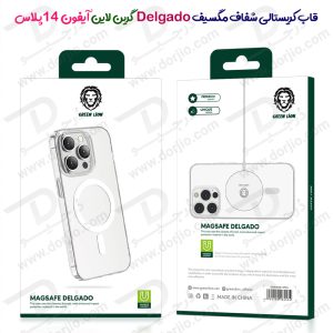 قاب شفاف iPhone 14 Plus مارک Green Lion مدل Magsafe Delgado