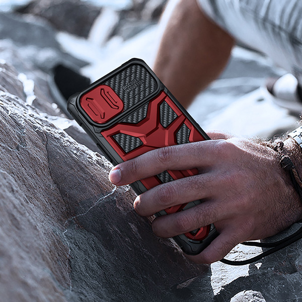 قاب ضد ضربه پایه دار iPhone 14 Plus مارک نیلکین مدل Adventurer Pro